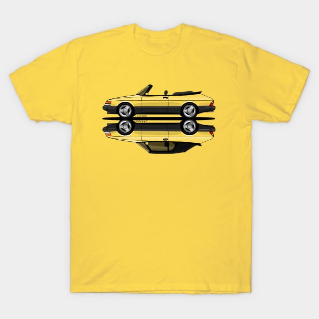 The coolest swedish flying cabriolet! T-Shirt by jaagdesign